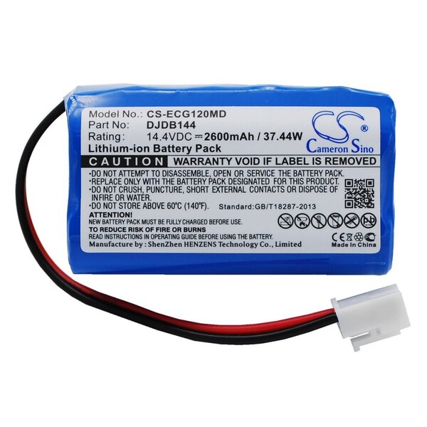 Bsc Preferred Cmics DJDB DJDB1200 ECG-11D Medical Replacement Battery CS-ECG120MD.1 - main